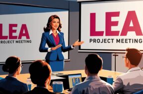 progetto LEA incontri per promuovere la leadership femminile immagine stilizzata di donna leader con la scritta LEA