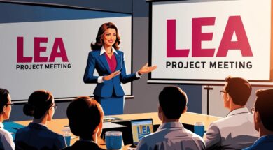progetto LEA incontri per promuovere la leadership femminile immagine stilizzata di donna leader con la scritta LEA