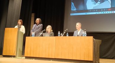 Gino Cecchettin incontro scuola Segr Gen e tavolo relatori