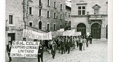 Sciopero generale unitario foto d’archivio